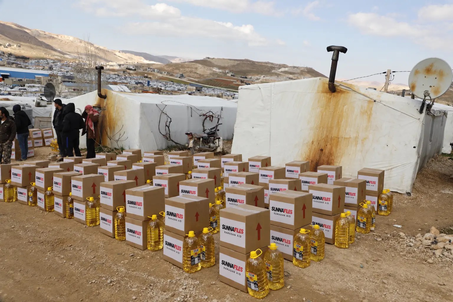Food packs from a previous initiative