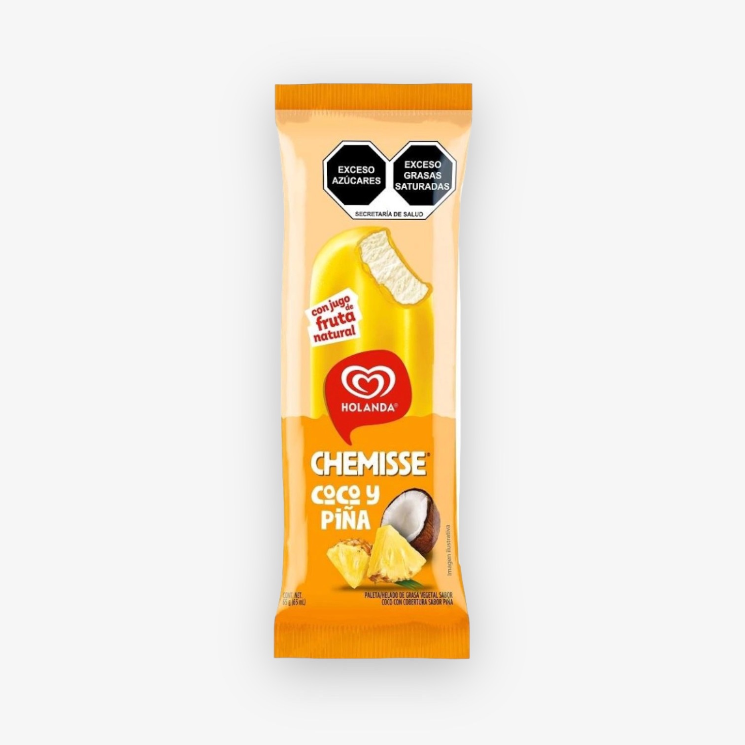 Paleta Chemisse Piña Coco Holanda 65ml – Supercito App