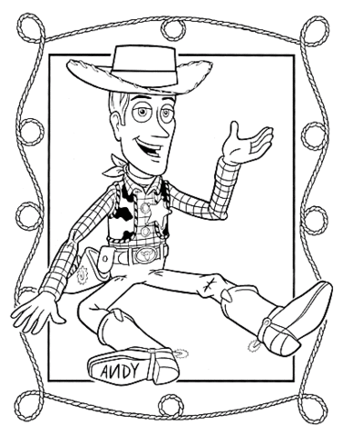 sheriff woody coloring page free printable coloring pages