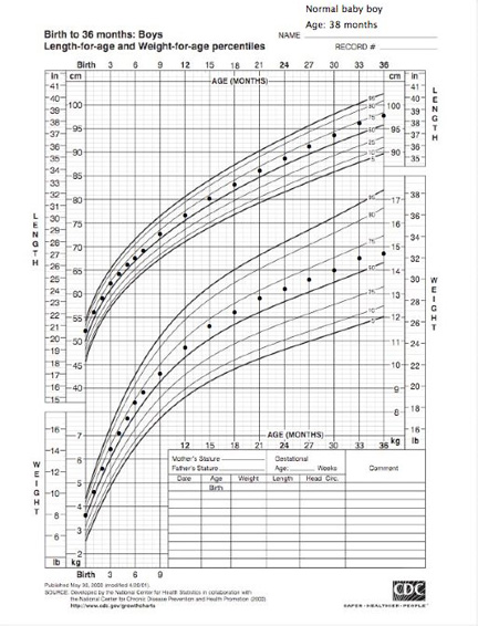 The wic logo has been added to the border of the growth chart. Growth Charts
