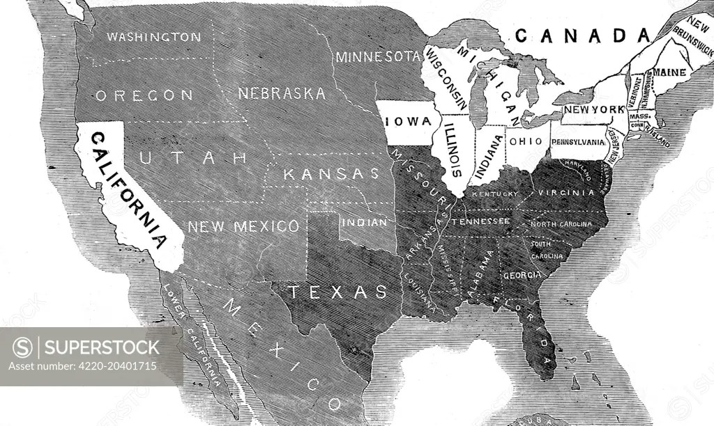 During The Civil War Territory Map With States Territory War Hacked 4220