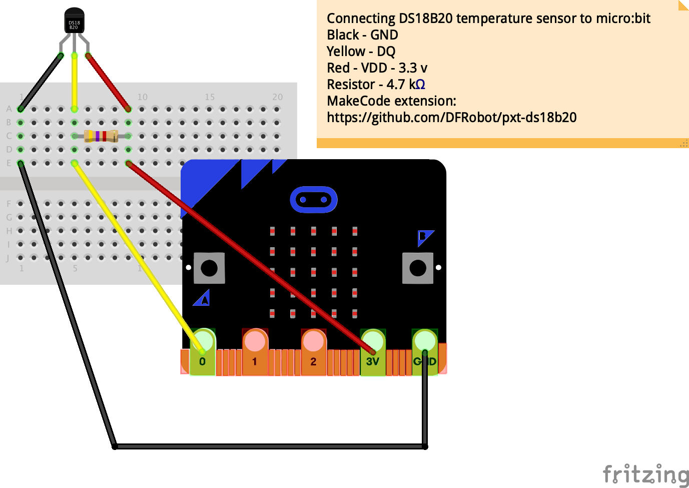 Connect Ds18b20 Temperature Sensor To Micro Bit Blog My Wiki