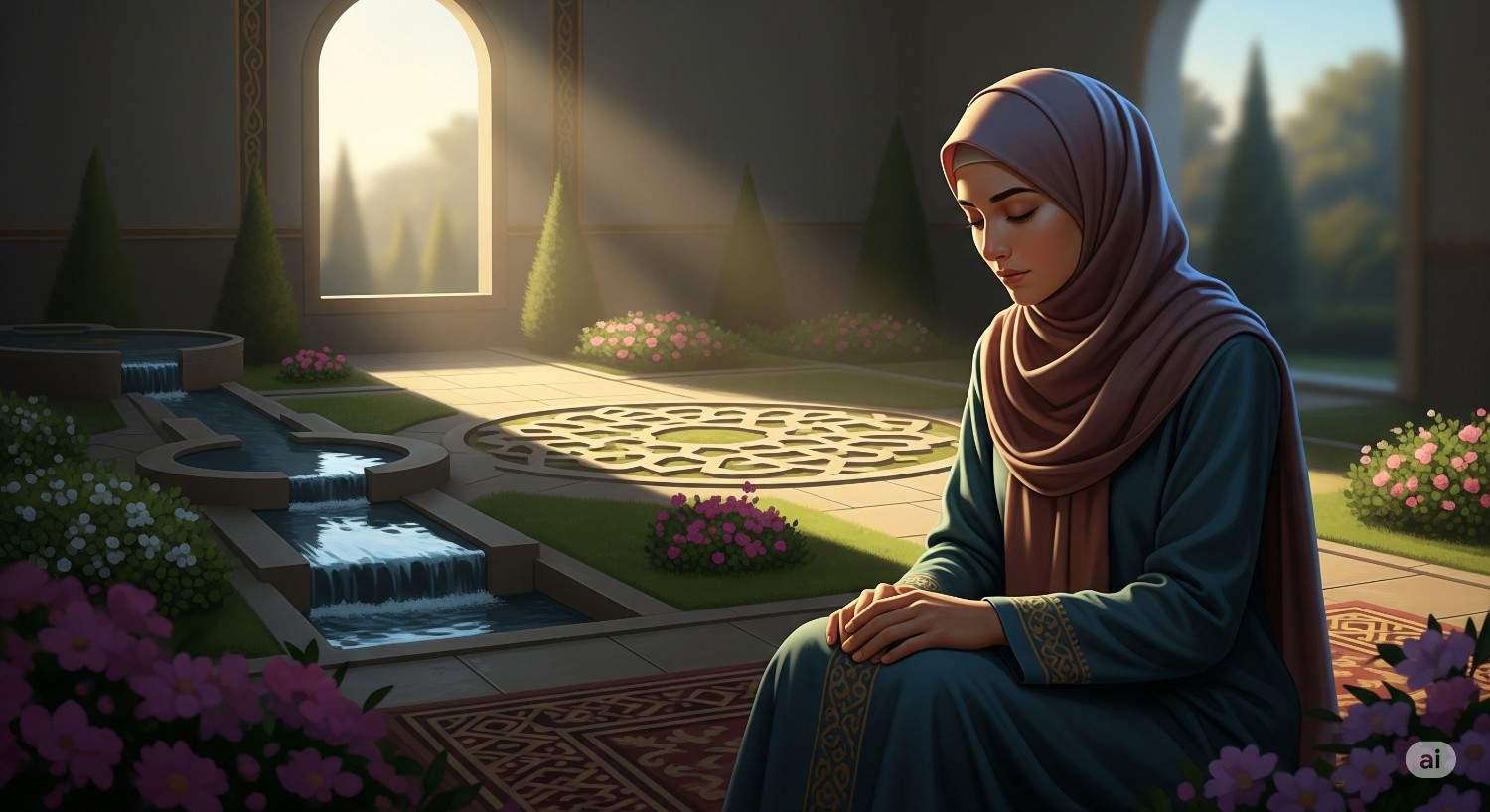 Ilustrasi orang sedang berdoa