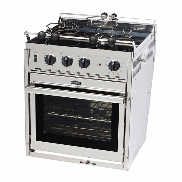 Oven btu, 35,000 btu/hr ; Force10 65335 3 Burner Electric Galley Range, 120 Volt
