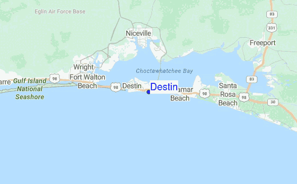 Map Of Fl Destin Florida.
