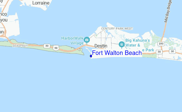 Fort Walton Florida Map Fort Walton Beach.12 