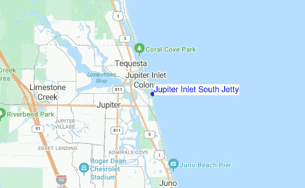 Bing Map Jupiter Florida Jupiter Inlet South Jetty.12 