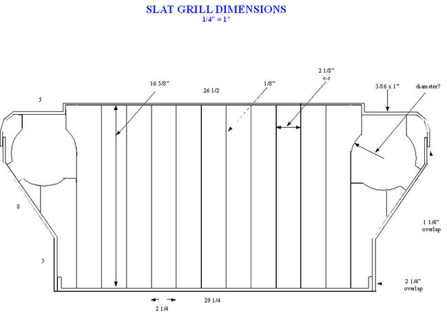 Break out your top hats and monocles; Dimensions For Grill On The Slat Grill Willys G503 Military Vehicle Message Forums