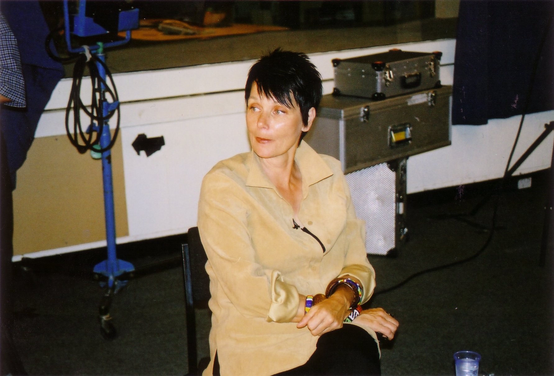 Carolyn Seymour, Survivors series one DVD studio day, 5 June 2003