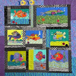 "Fishy Tales" Quilt Pattern (Throw size)