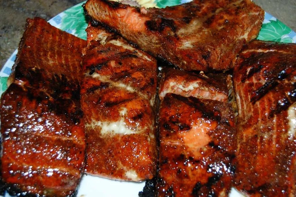 Fresh Alaskan Salmon Swamp Boys BBQ