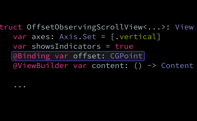 Observing The Content Offset Of A SwiftUI ScrollView | Swift By Sundell