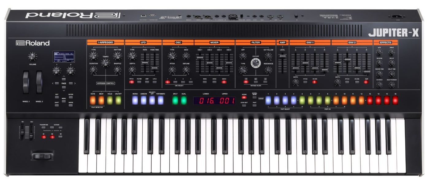 Roland Debuts AllNew JupiterX Synth Lineup Synthtopia