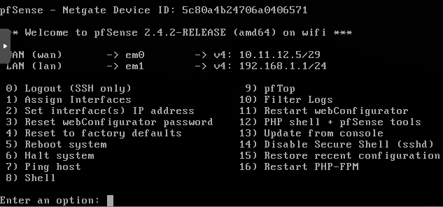 pfsense_shell