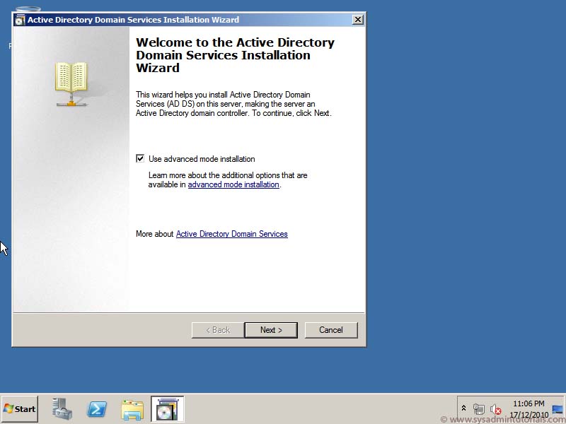 How to setup a Windows 2008 R2 Domain Controller 03 windows domain controller install setup How to setup a Windows 2008 R2 Domain Controller