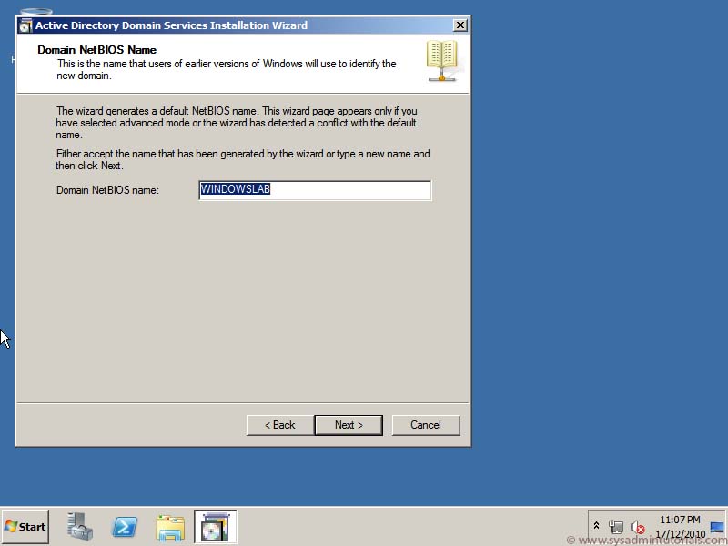 How to setup a Windows 2008 R2 Domain Controller 08 windows domain controller install setup How to setup a Windows 2008 R2 Domain Controller