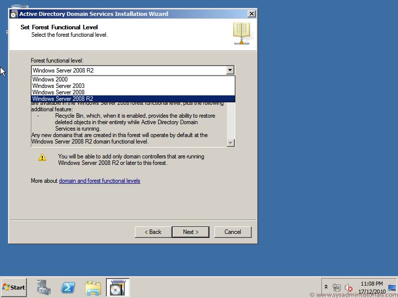 How to setup a Windows 2008 R2 Domain Controller 09 windows domain controller install setup How to setup a Windows 2008 R2 Domain Controller