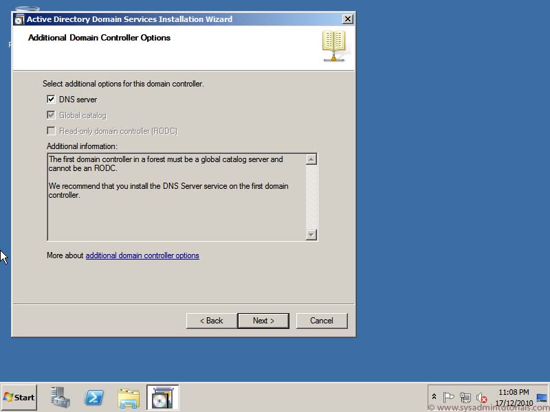 How to setup a Windows 2008 R2 Domain Controller 10 windows domain controller install setup How to setup a Windows 2008 R2 Domain Controller