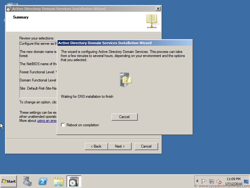 How to setup a Windows 2008 R2 Domain Controller 15 windows domain controller install setup How to setup a Windows 2008 R2 Domain Controller