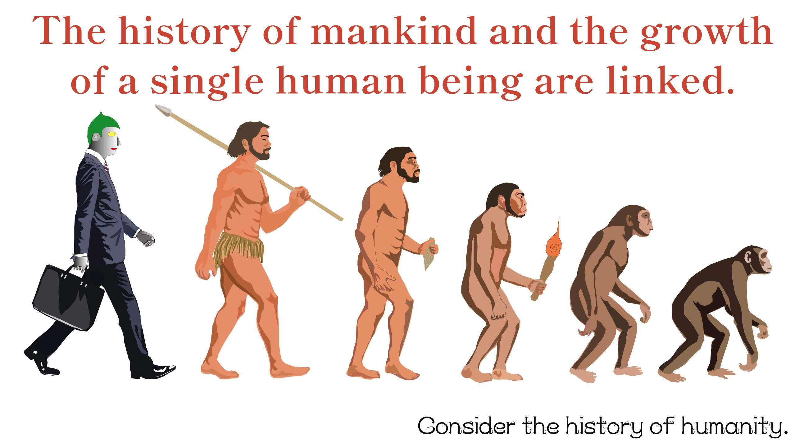 e36 The history of mankind and the growth of a single human