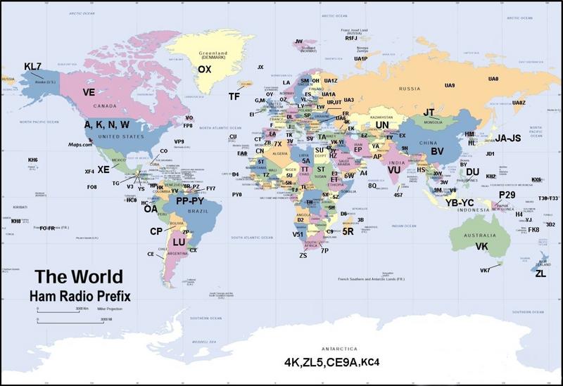 ham radio world map