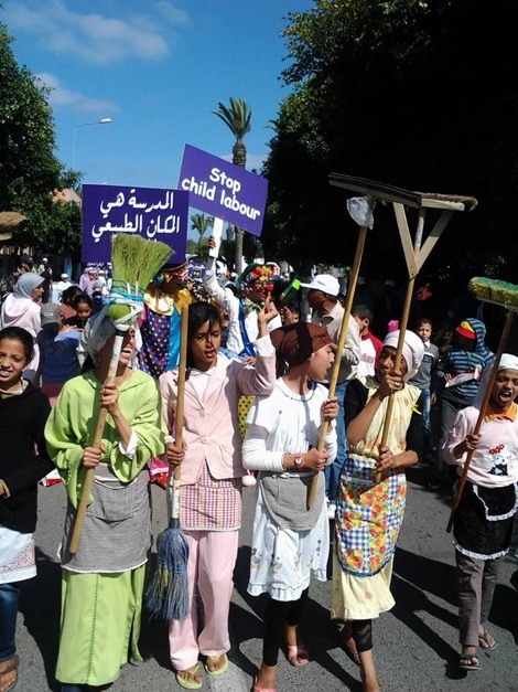 آسفي: الفدش تنظم مسيرة إحياء لليوم العالمي لمحاربة تشغيل الطفل