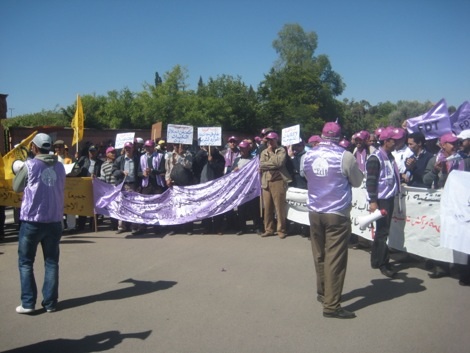 من اجل الدفاع عن المدرسة العمومية وحقوق الشغيلة التعليمية بجهة مراكش