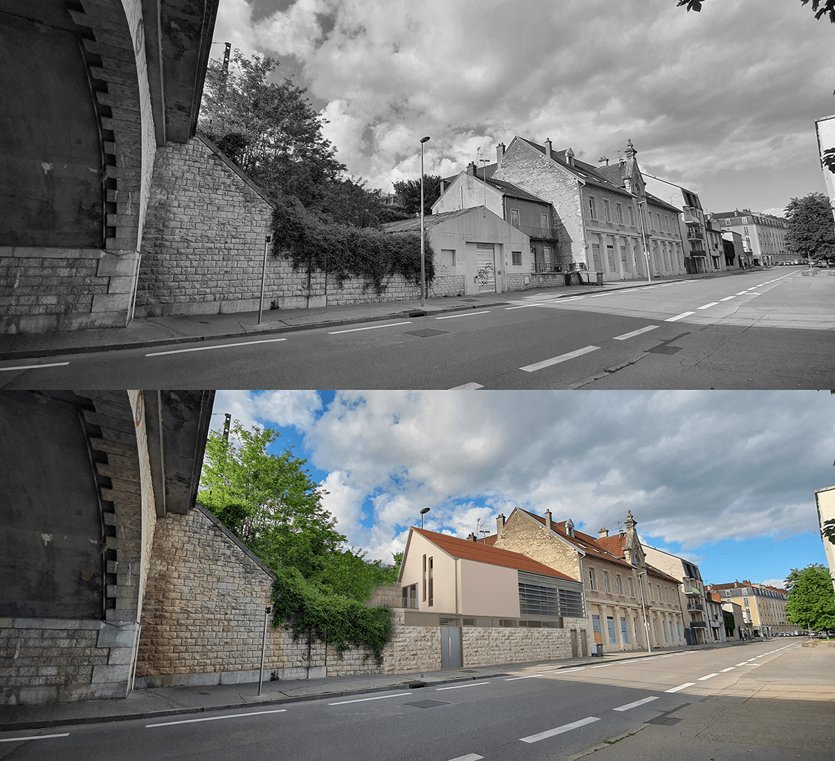 Vue d'insertion du nouvel accueil de jour de Dijon