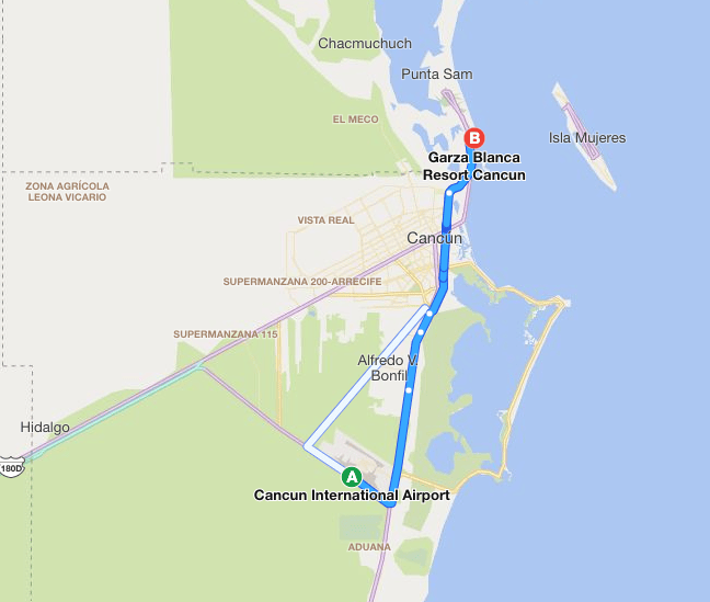 Garza Blanca Resort Spa Cancun TAFER Residence Club Map Gbcn 