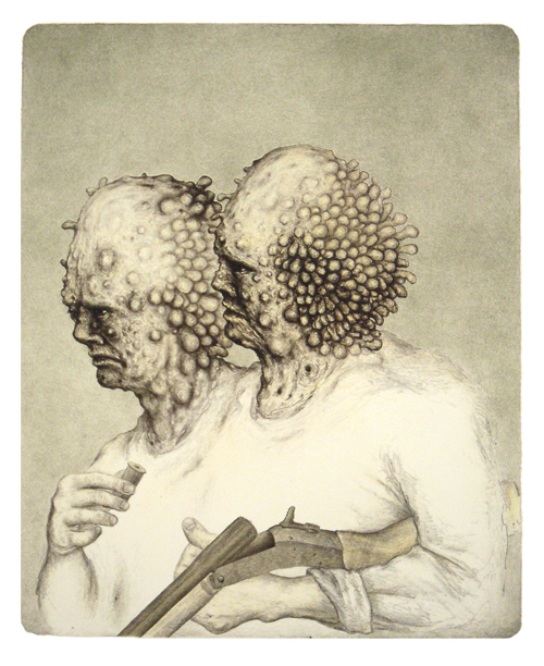 Instantly transform your space with a sliding barn door. Takach Press - Michael Barnes"Accomplice" 18 x 22" Lithograph