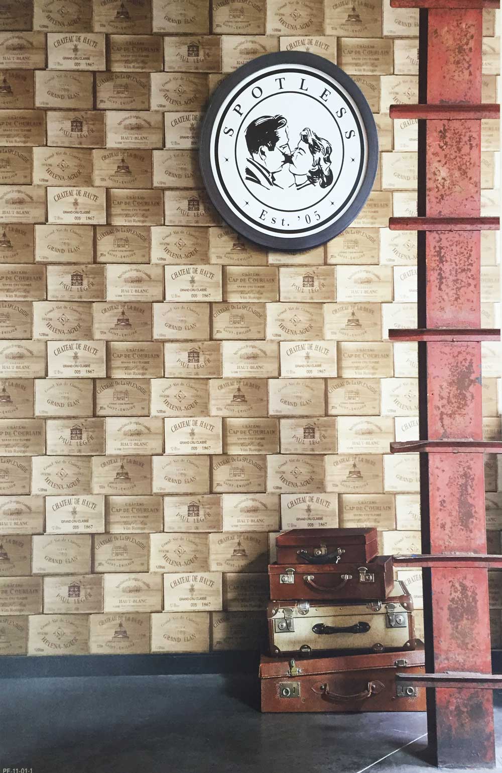Deco4walls Exposed Wooden Wine Box Wallpaper Takyin Wallpaper