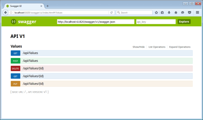 ASP.NET Core Web API with Swagger