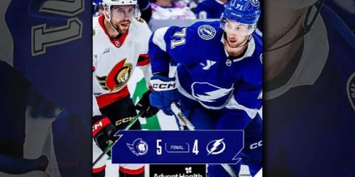 Power Play Sizzles, But Bolts Drop Home Opener To Senators 5-4