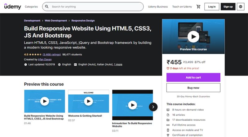 Build Responsive Website Using Html5 Css3 And Javascript Udemy Link - Mountain Art Collection - Full HD Quality