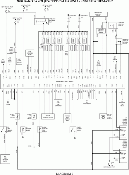 1997 dodge dakota wiring diagram