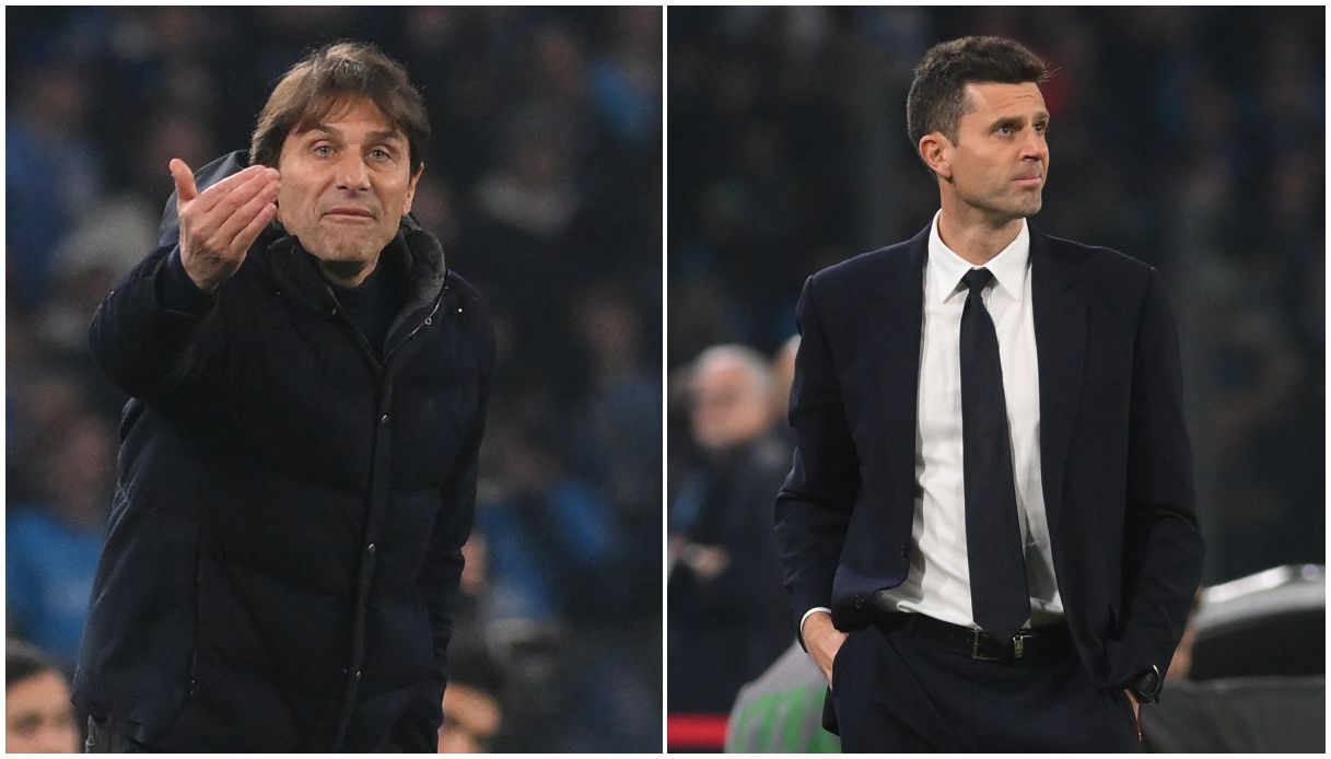 Napoli-Juventus, l’invidia di Motta: “Giocano di meno meno”. La replica di Conte: “Loro comprano ancora”