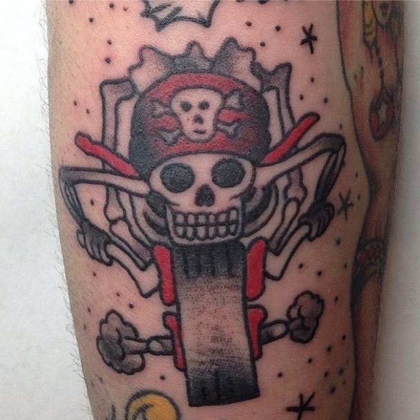 Skeleton On A Motorcycle – Tattoo Zoo 609_x_608_jpg