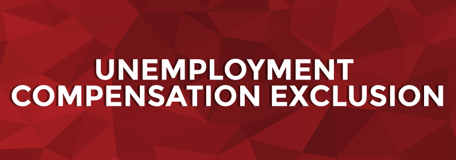 Updated unemployment compensation exclusion