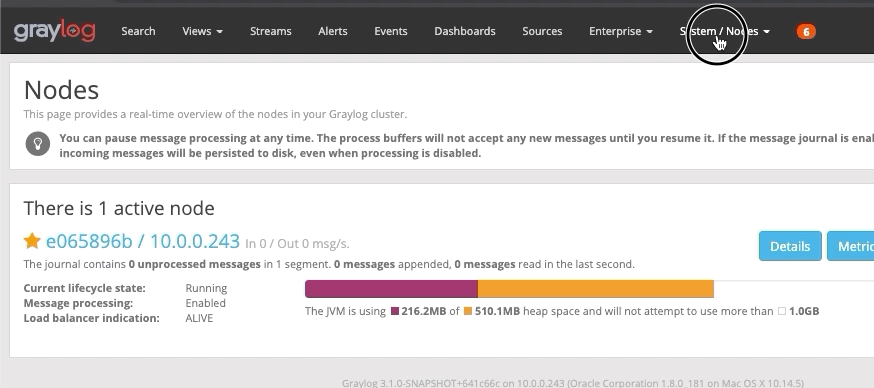 Graylog 3.2.0 Web Interface yapılandırmaları