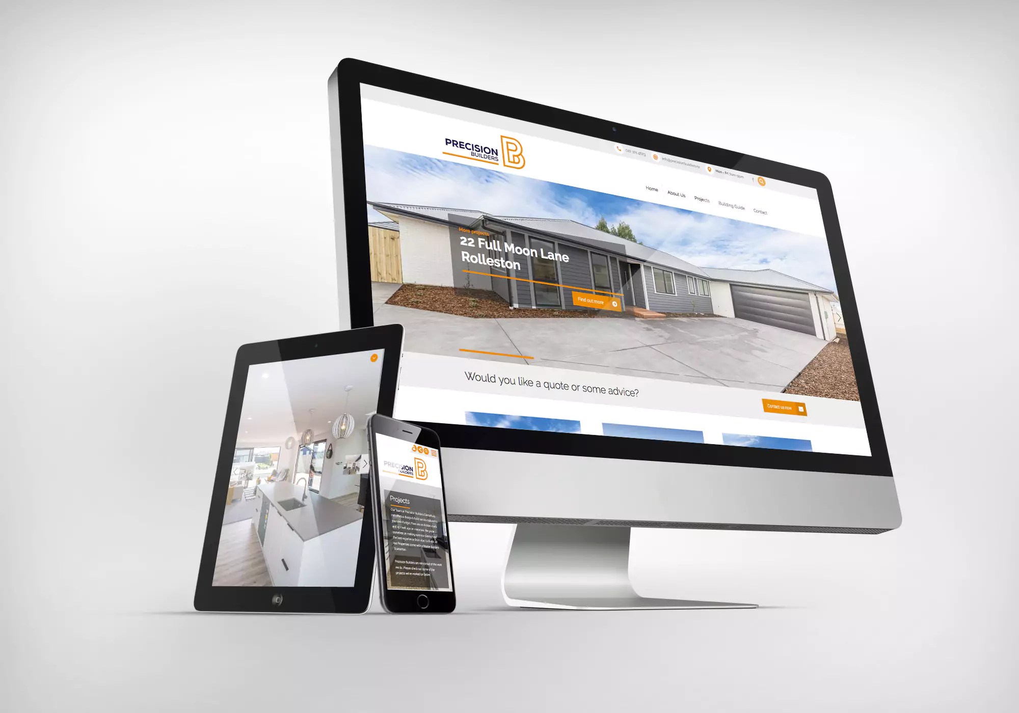 Precision Builders Website