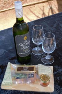 cheese and wine at Groote Post