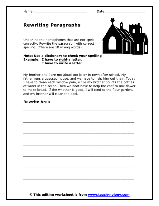 rewriting paragraphs