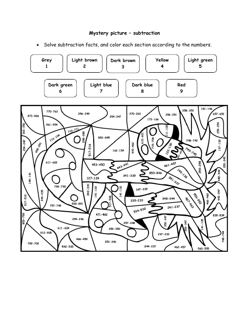 funny mushroom multiplication puzzle