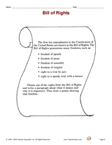 What does the bill of rights do? The Bill Of Rights Printable 3rd Grade Teachervision