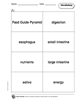 keeping healthy vocabulary teachervision