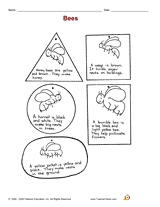 bees printable 1st 2nd grade teachervision