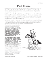 Question sheets may include such activities as short answer, placing events in the correct order, multiple choice, matching terms with the correct picture, matching opposites, group activities, and more. Learn About Paul Revere Colonial Times Printable K 3rd Grade Teachervision