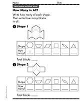 properties of 2 dimensional shapes worksheet grade 1