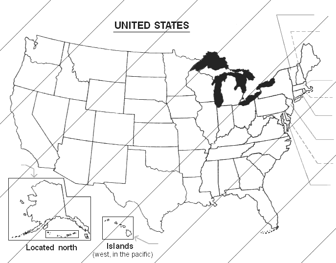 geography worksheets united states usa map