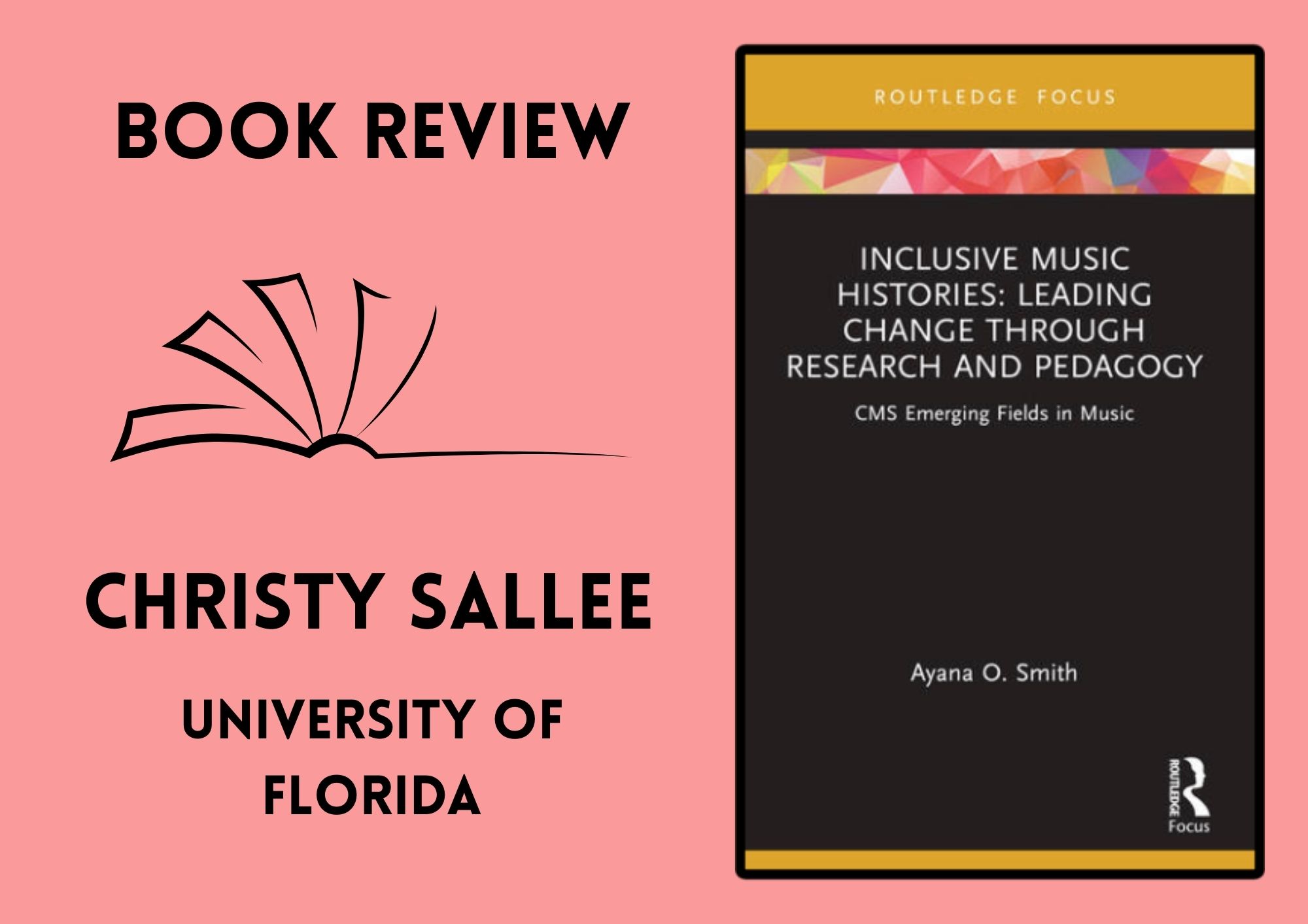 Book cover with reviewing author's name and institution